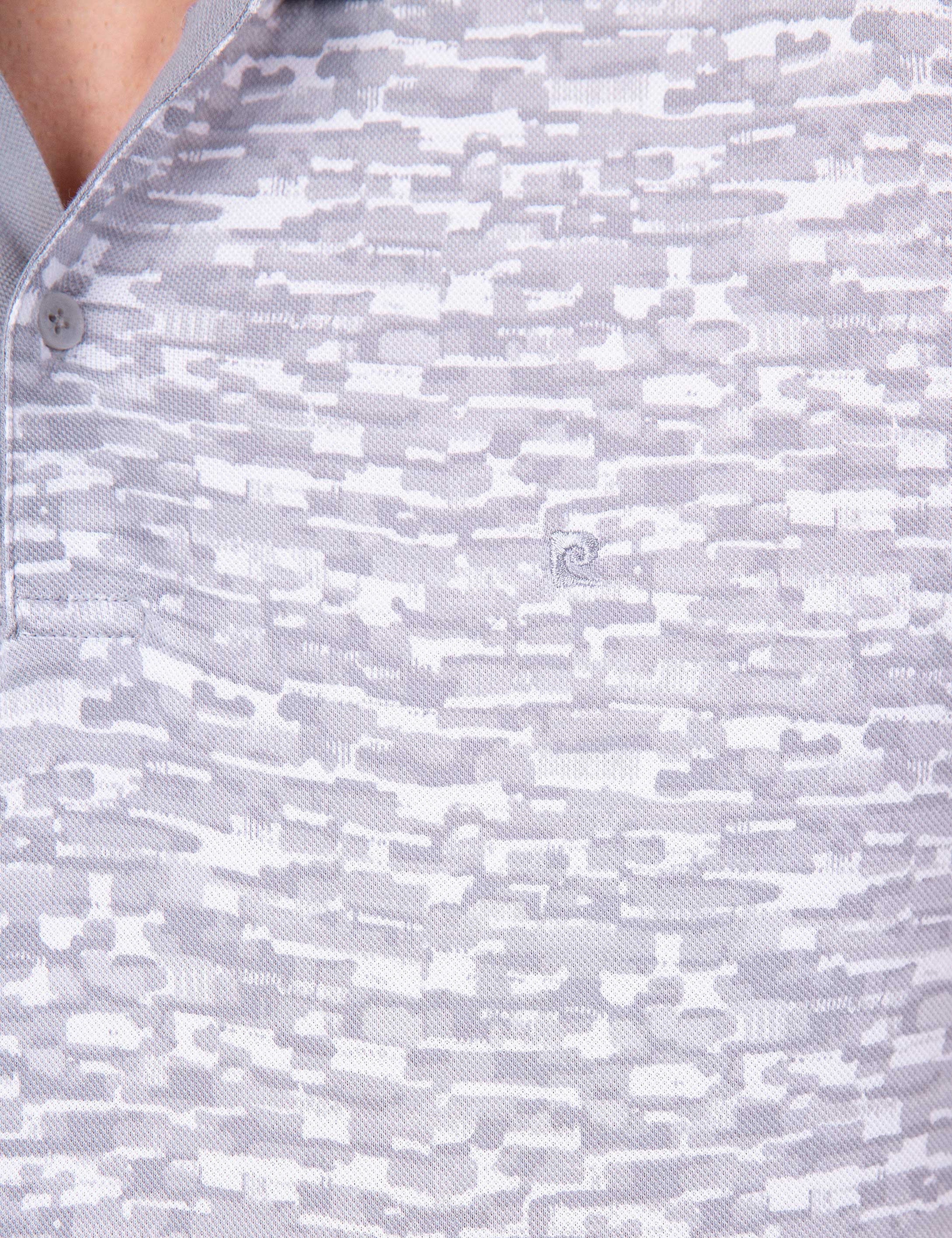 Gri Slim Fit Polo Yaka T-Shirt - Image 5