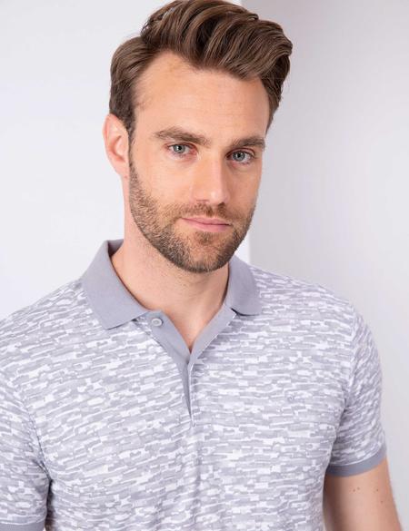 Gri Slim Fit Polo Yaka T-Shirt - 50210519019