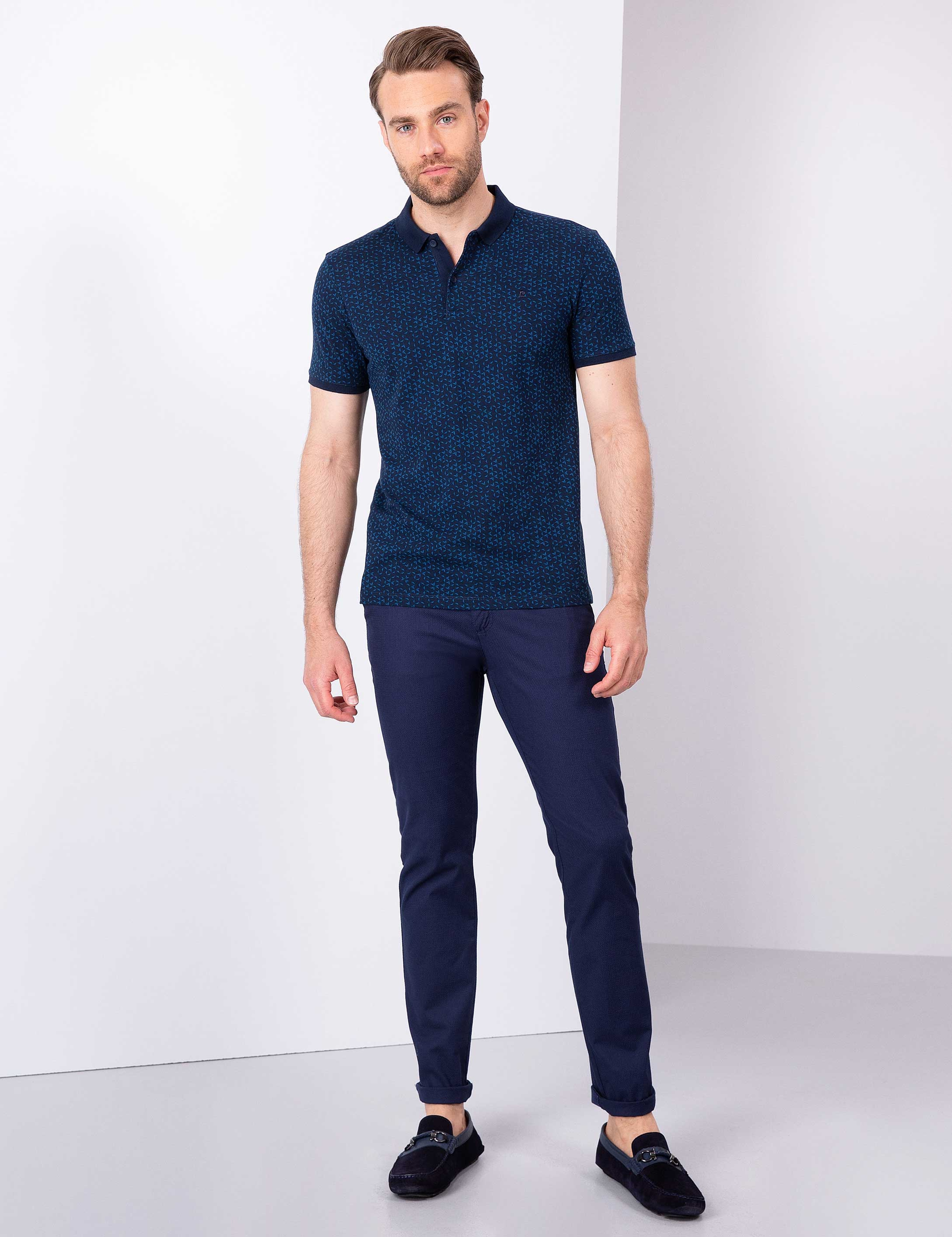 Lacivert Slim Fit T-Shirt - Image 4