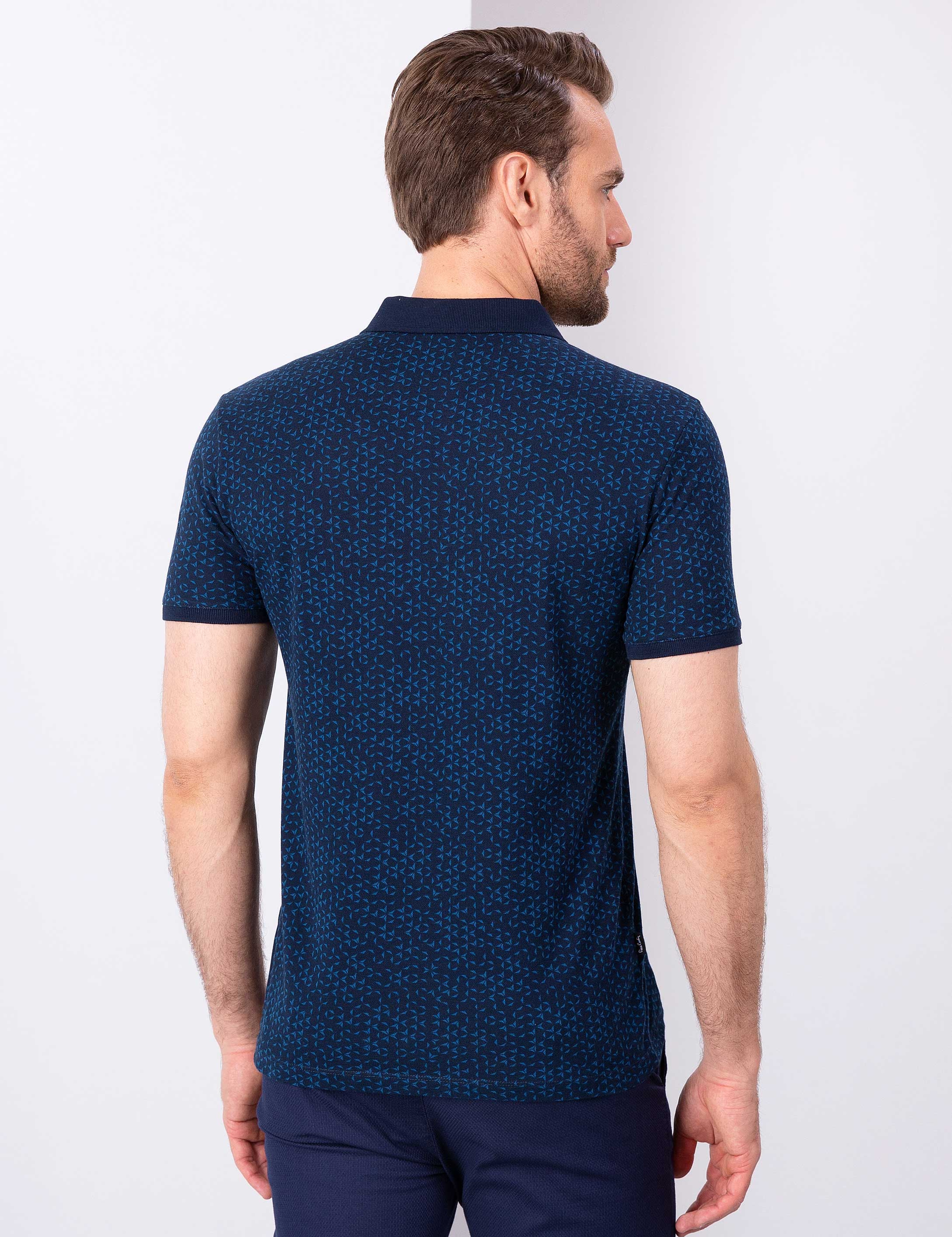 Lacivert Slim Fit T-Shirt - Image 3