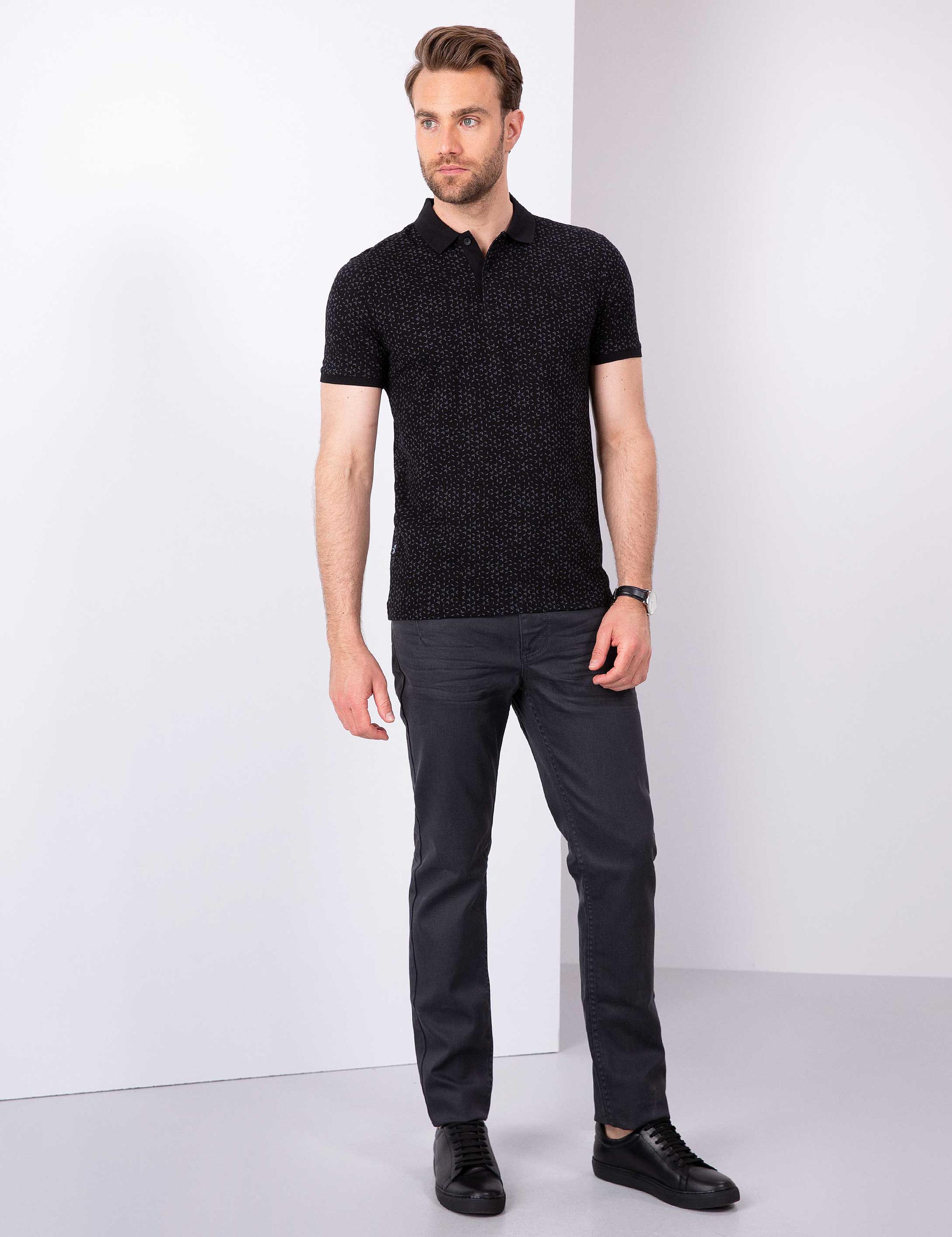 Siyah Slim Fit T-Shirt