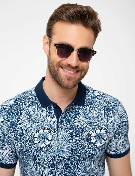 Lacivert Slim Fit Polo Yaka T-Shirt - 50210521003