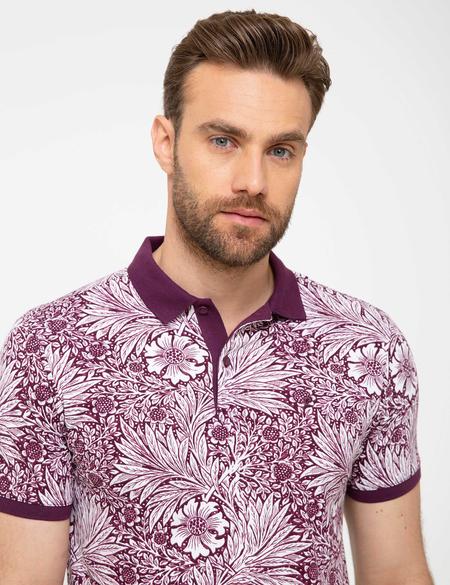 Bordo Slim Fit Polo Yaka T-Shirt - 50210521002