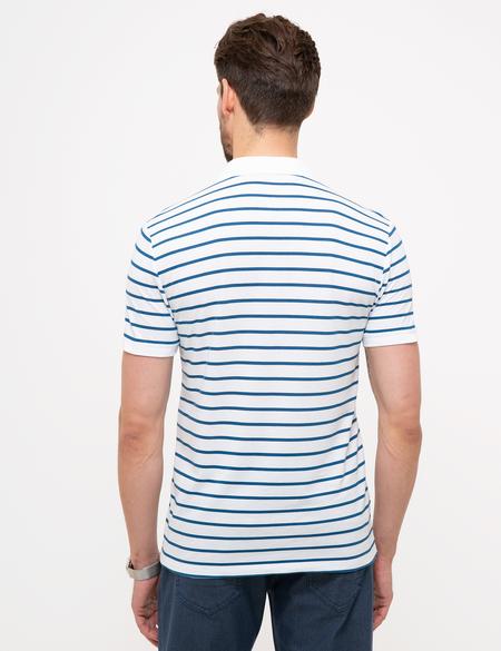 Beyaz Slim Fit Polo Yaka T-Shirt - 50210523007