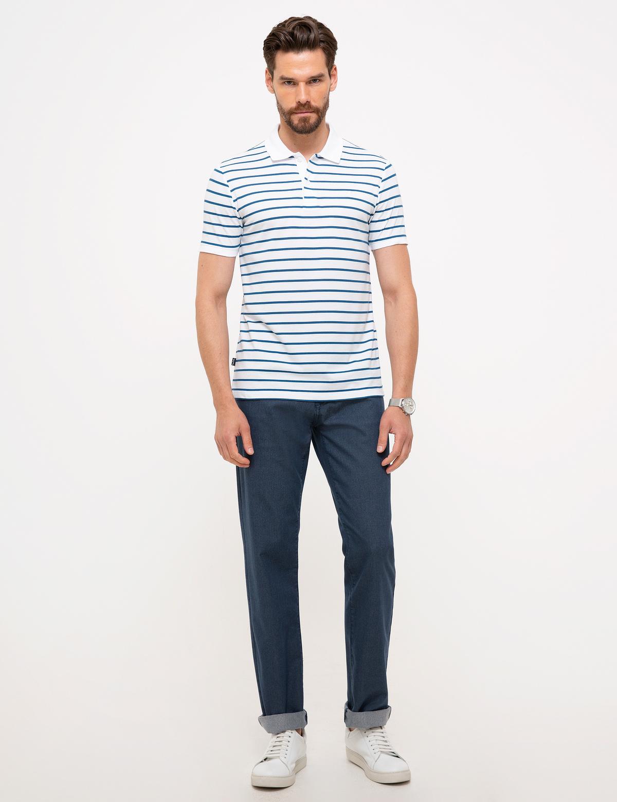 Beyaz Slim Fit Polo Yaka T-Shirt - 50210523007