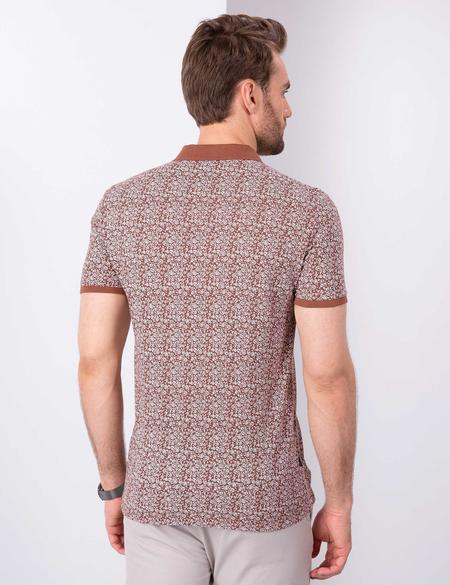 Açık Kahverengi Slim Fit Polo Yaka T-Shirt - 50210549002