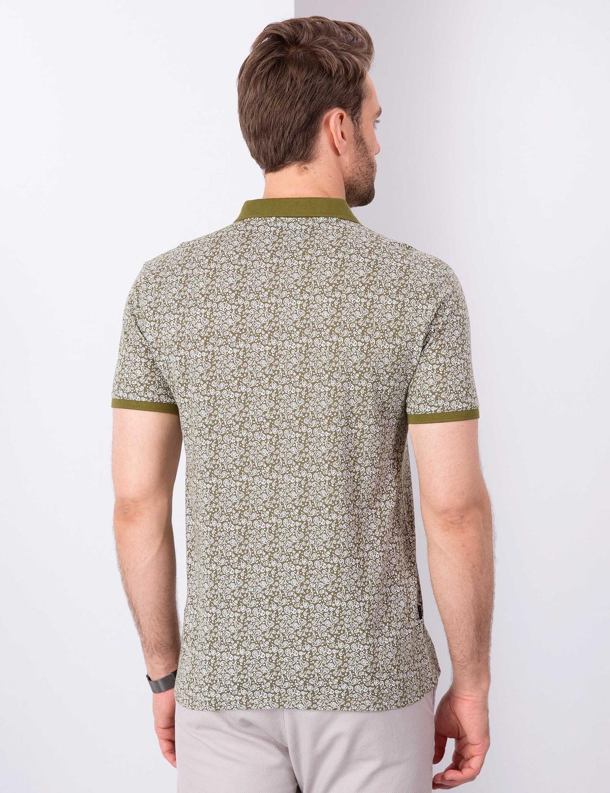 Haki Slim Fit Polo Yaka T-Shirt - 50210549011