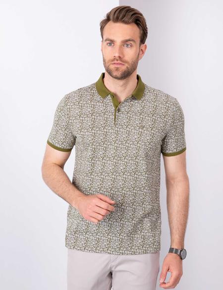 Haki Slim Fit Polo Yaka T-Shirt - 50210549011