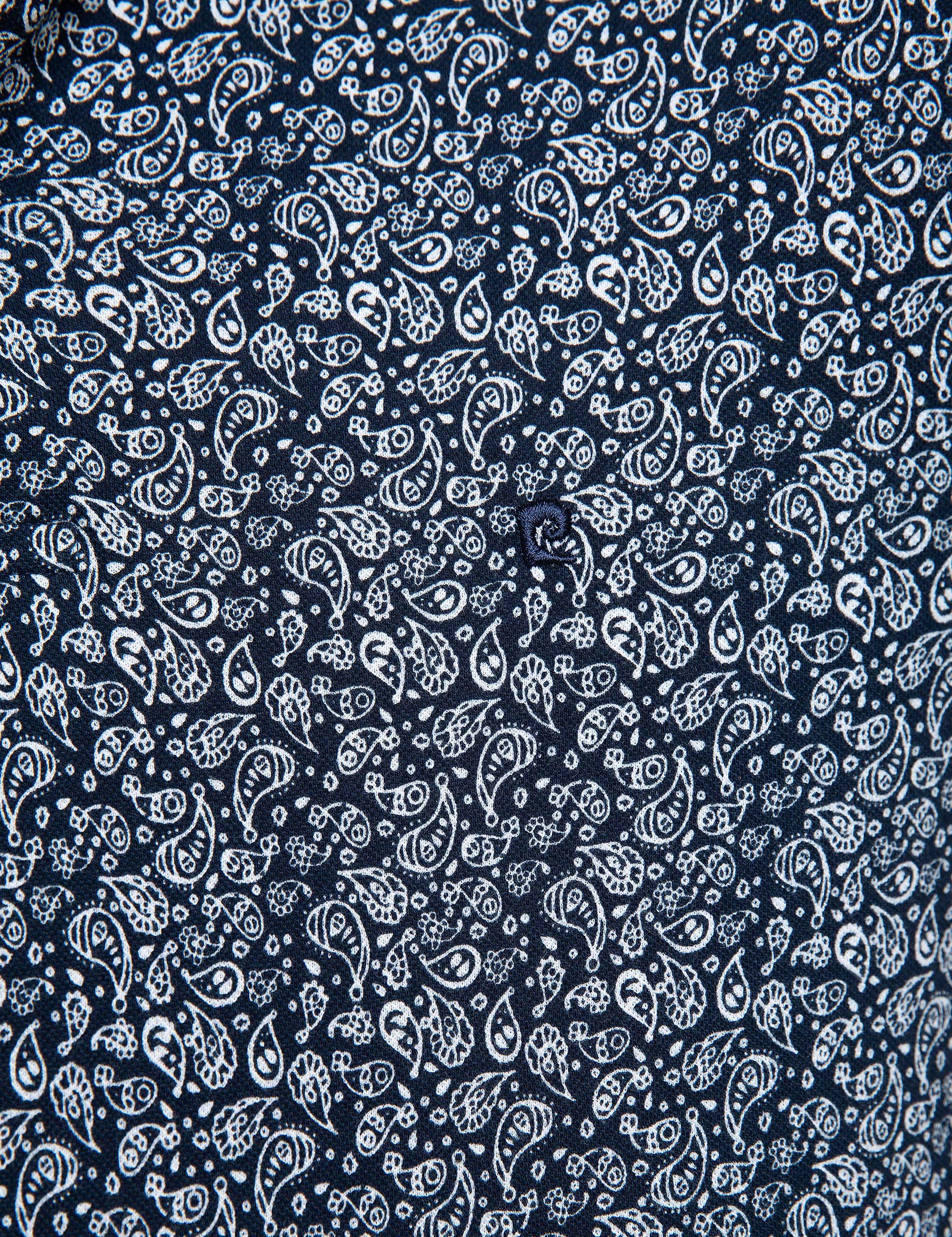 Lacivert Slim Fit Polo Yaka T-Shirt