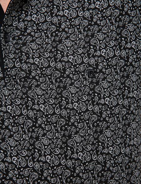 Siyah Slim Fit Polo Yaka T-Shirt - 50210549028