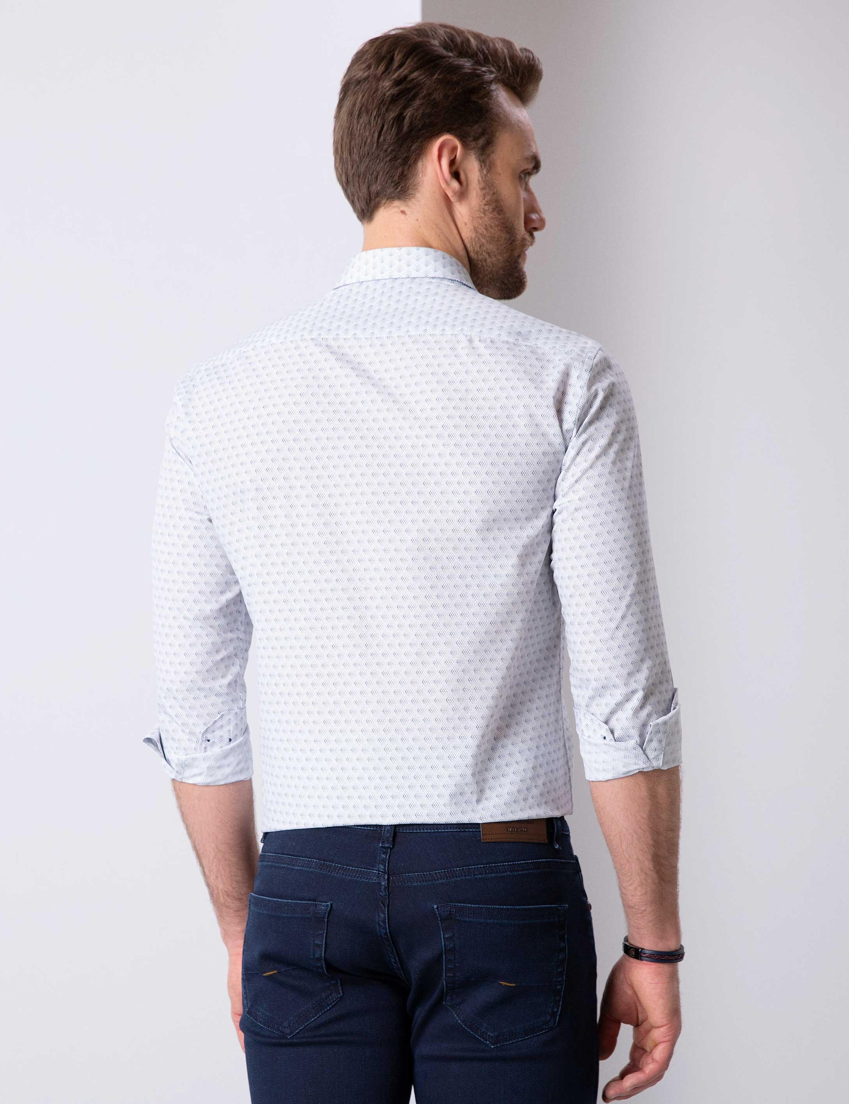 Lacivert Slim Fit Gömlek