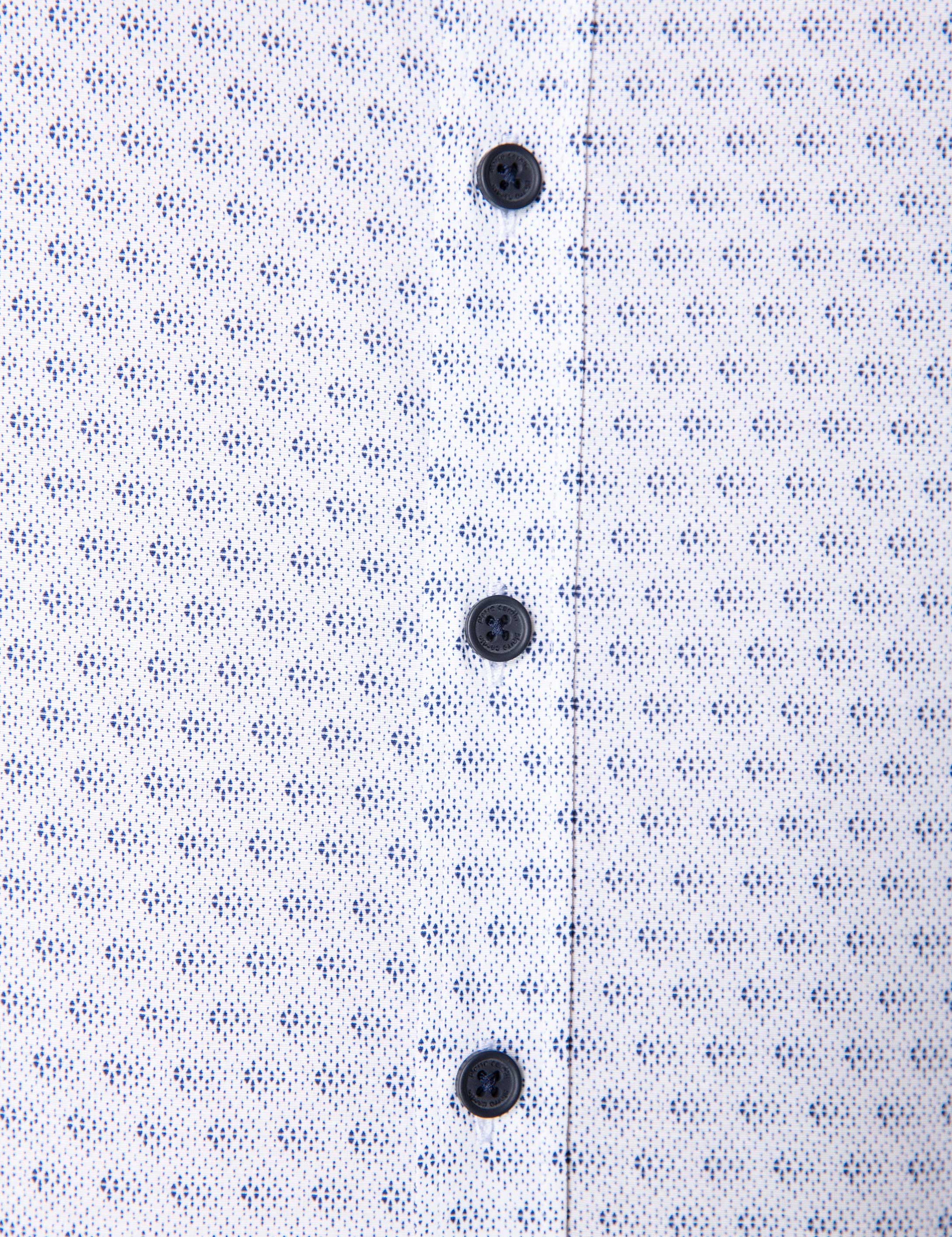 Lacivert Slim Fit Uzun Kollu Gömlek - Image 6