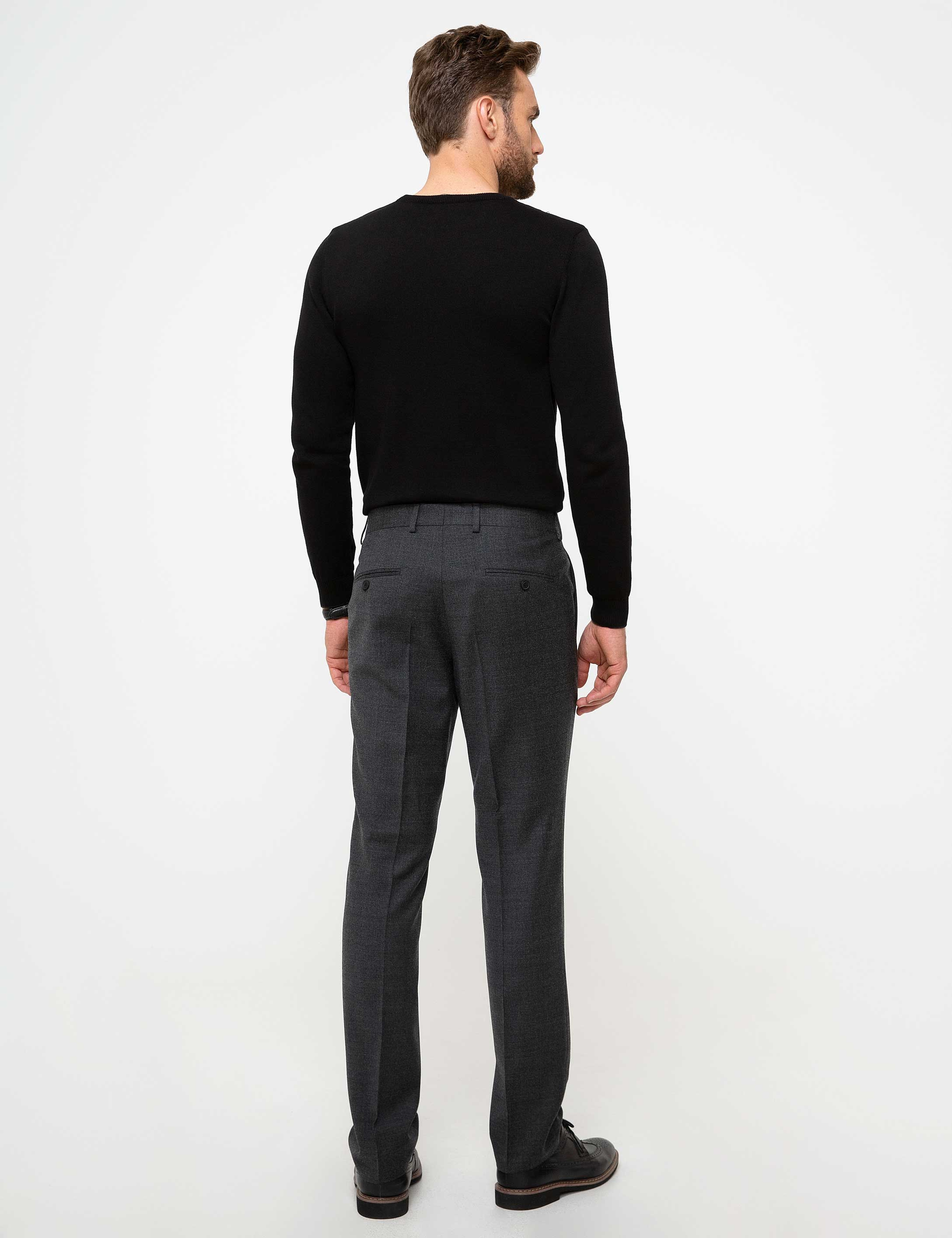 Antrasit Slim Fit Pantolon - Image 3