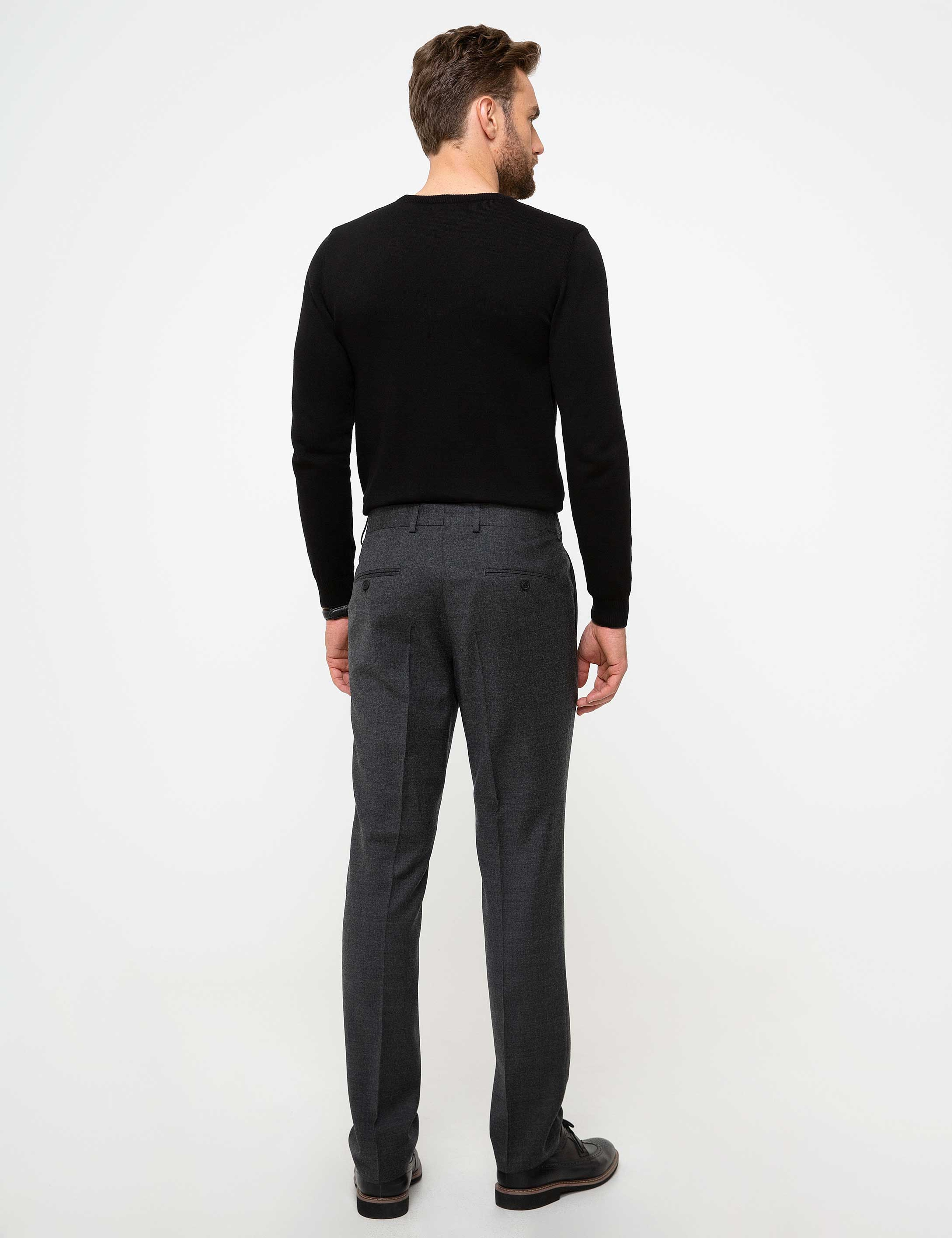 Antrasit Slim Fit Pantolon