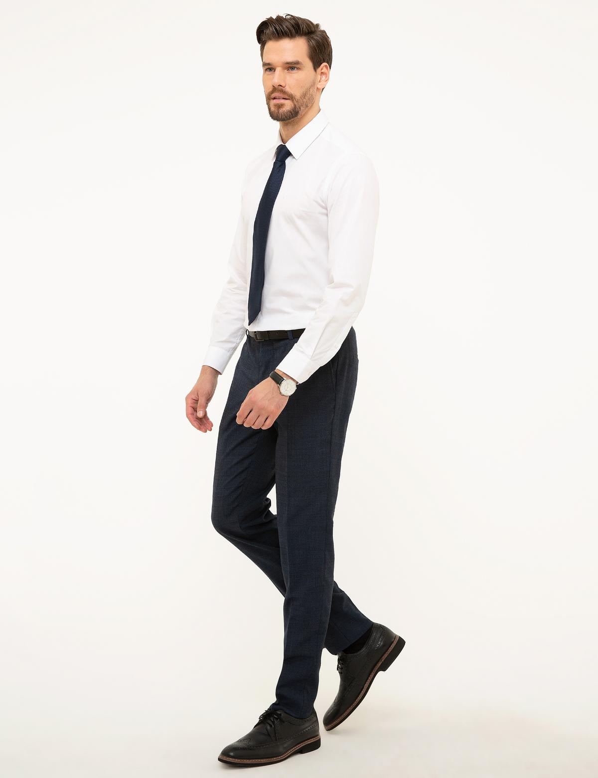 Açık Lacivert Ex. Slim Fit Kumaş Pantolon - 50210652029