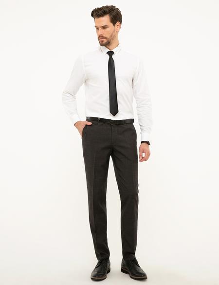 Kahverengi Ex. Slim Fit Kumaş Pantolon - 50210652040