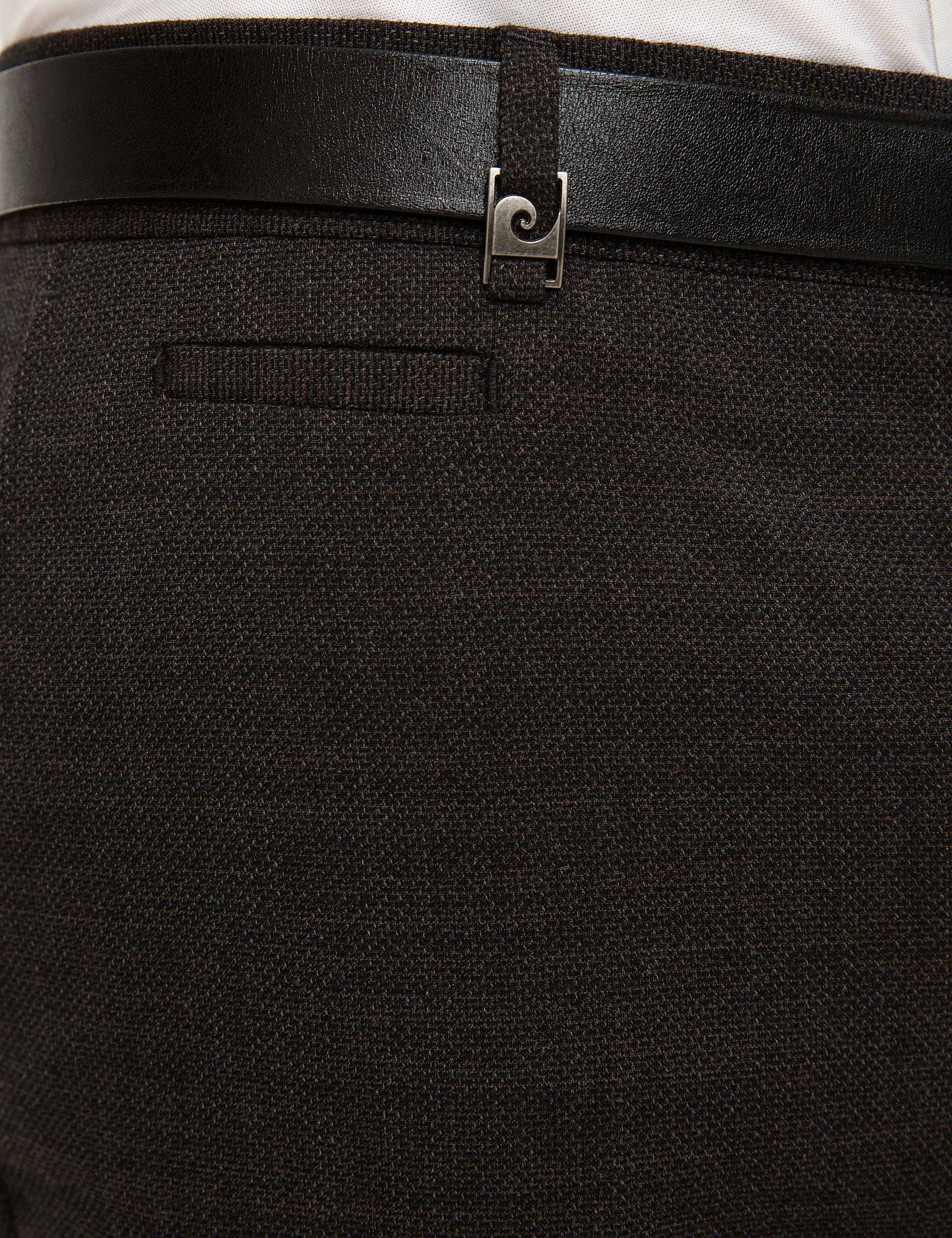 Kahverengi Ex. Slim Fit Kumaş Pantolon - Image 4
