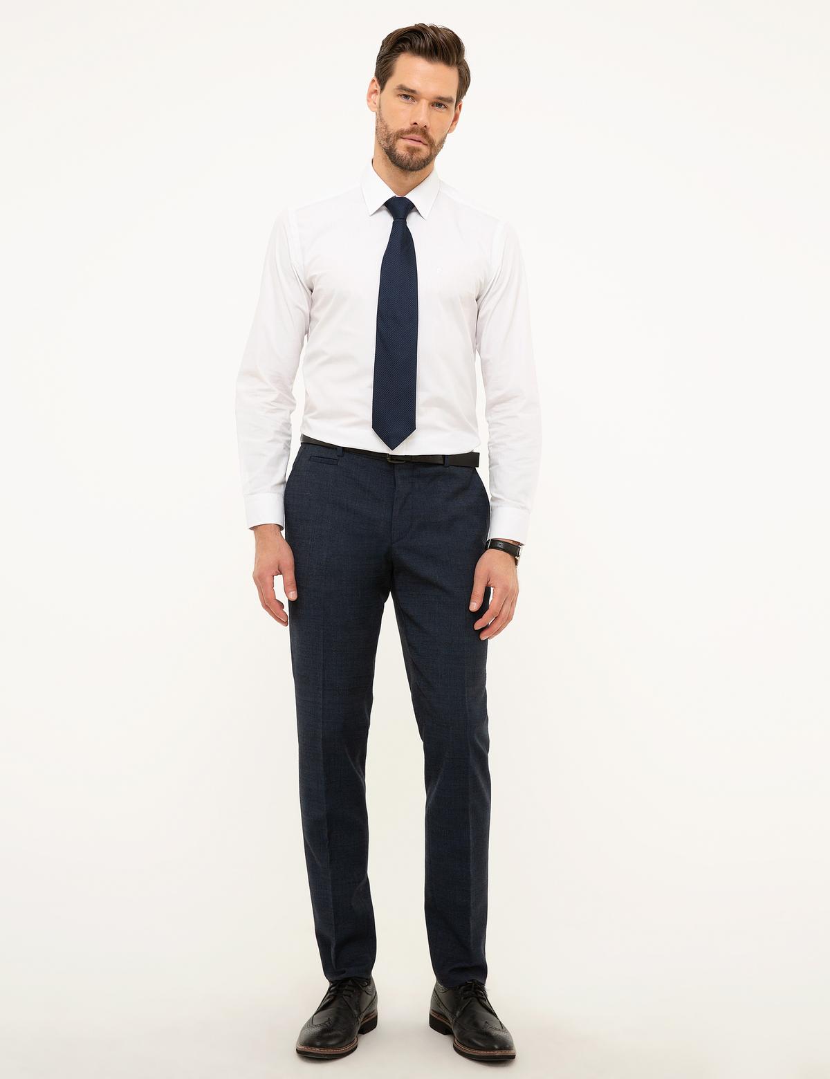 Açık Lacivert Ex. Slim Fit Kumaş Pantolon