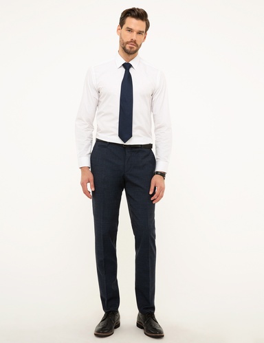 Açık Lacivert Ex. Slim Fit Kumaş Pantolon