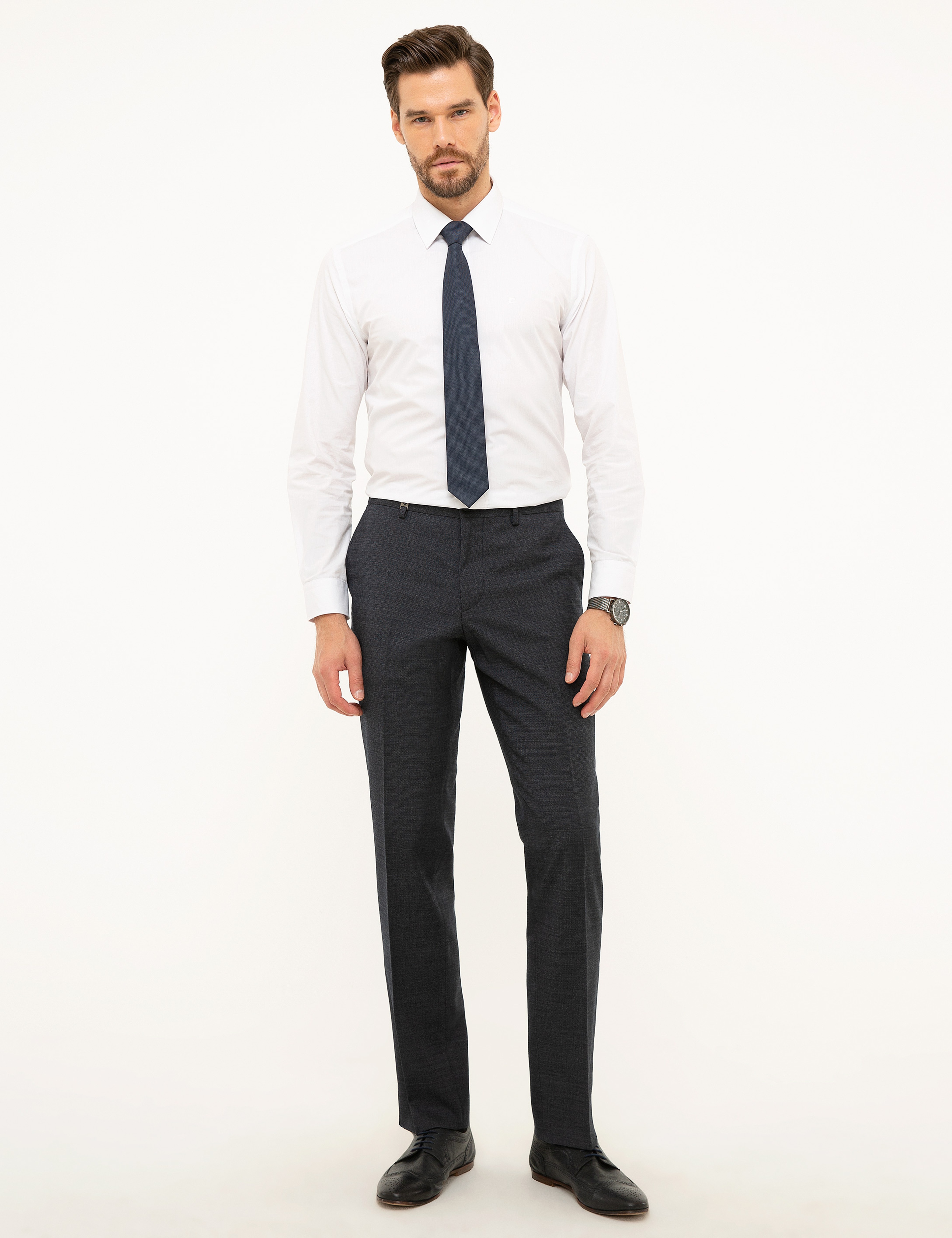 Lacivert Slim Fit Pantolon