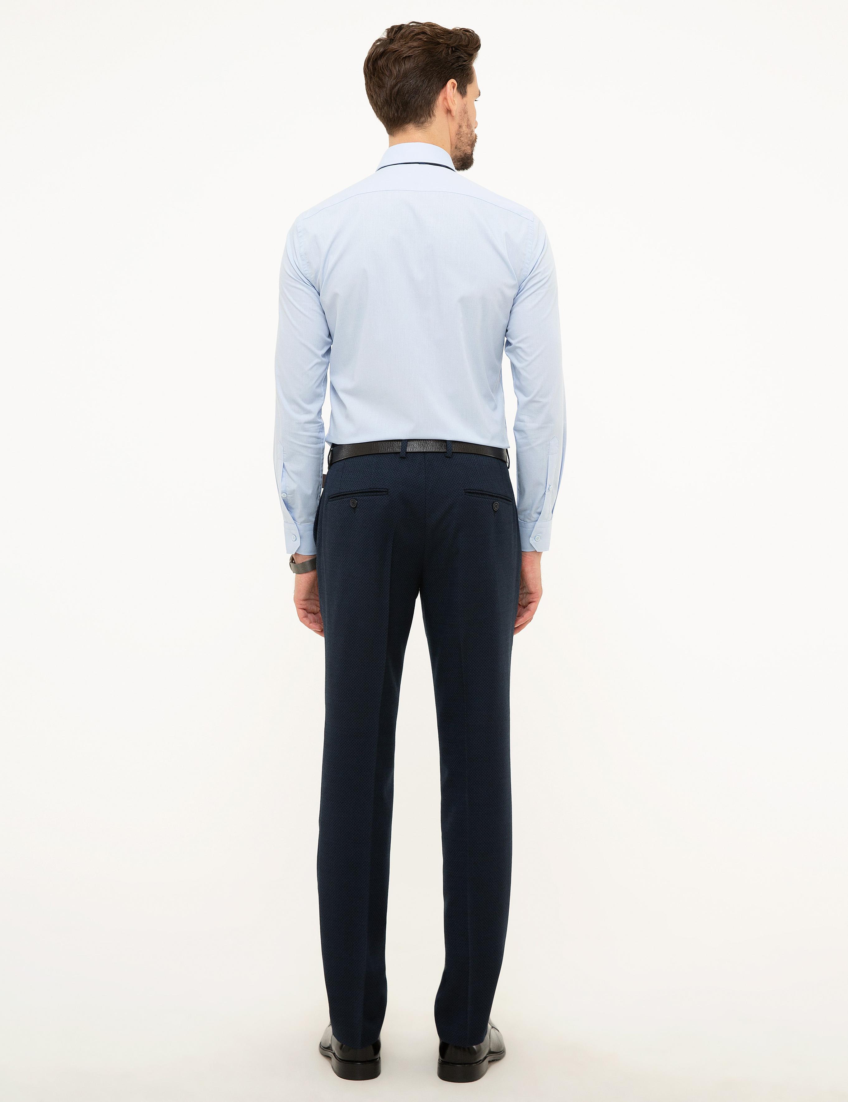 Lacivert Slim Fit Kumaş Pantolon