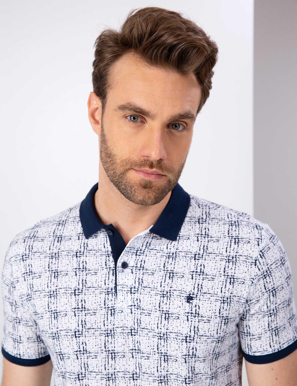 Lacivert Slim Fit Polo Yaka T-Shirt - 50210711003