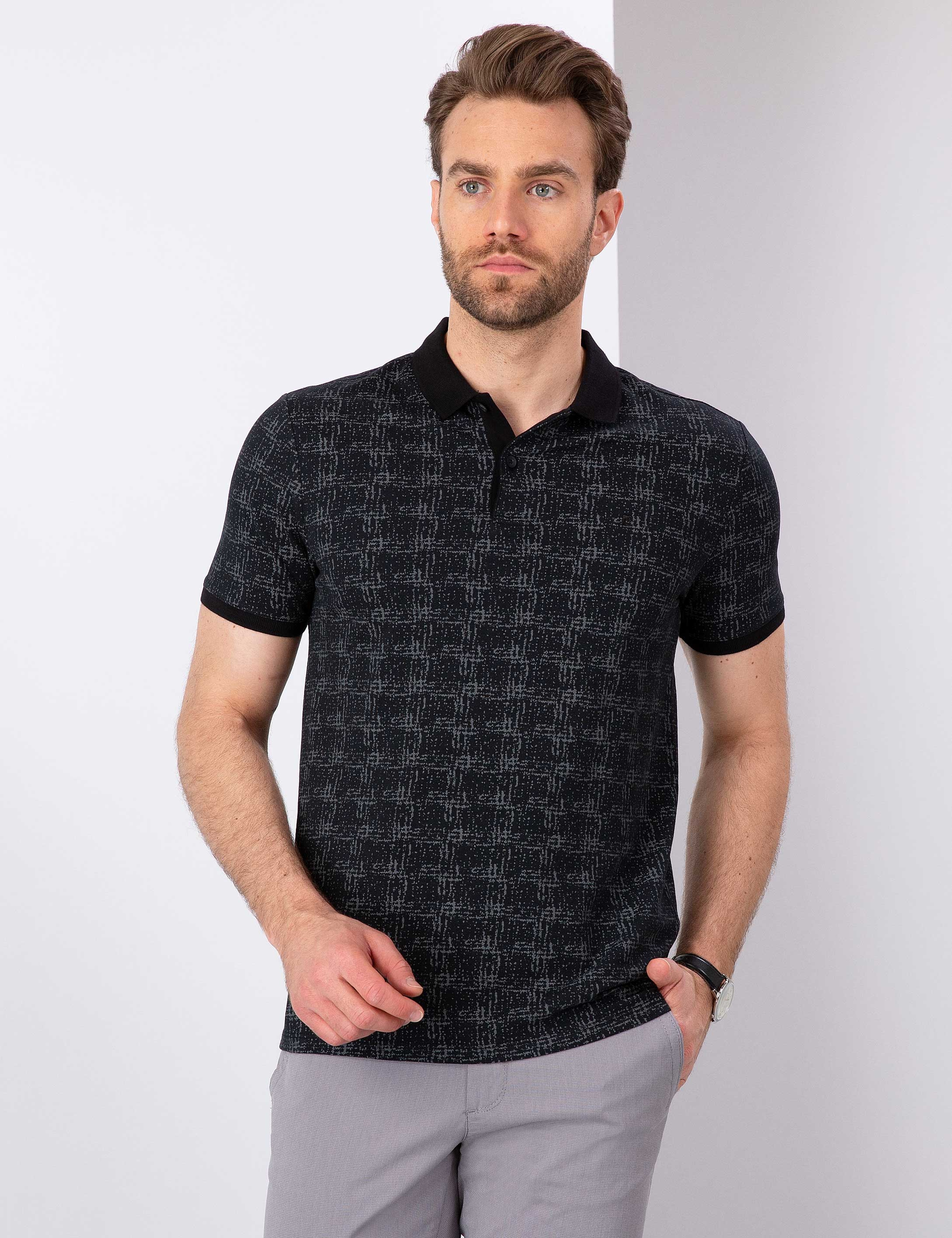 Siyah Slim Fit T-Shirt - Image 2