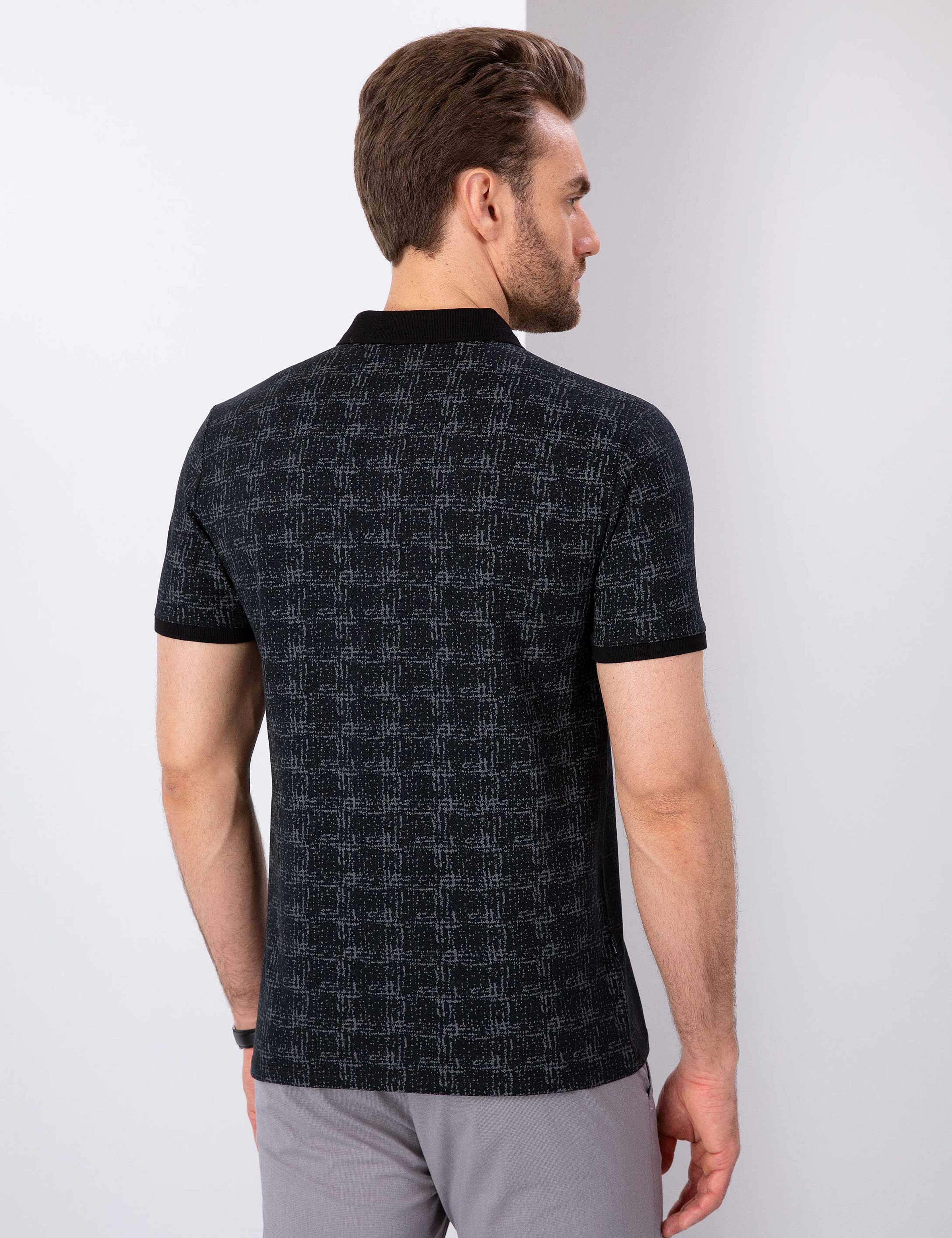 Siyah Slim Fit T-Shirt - Image 3