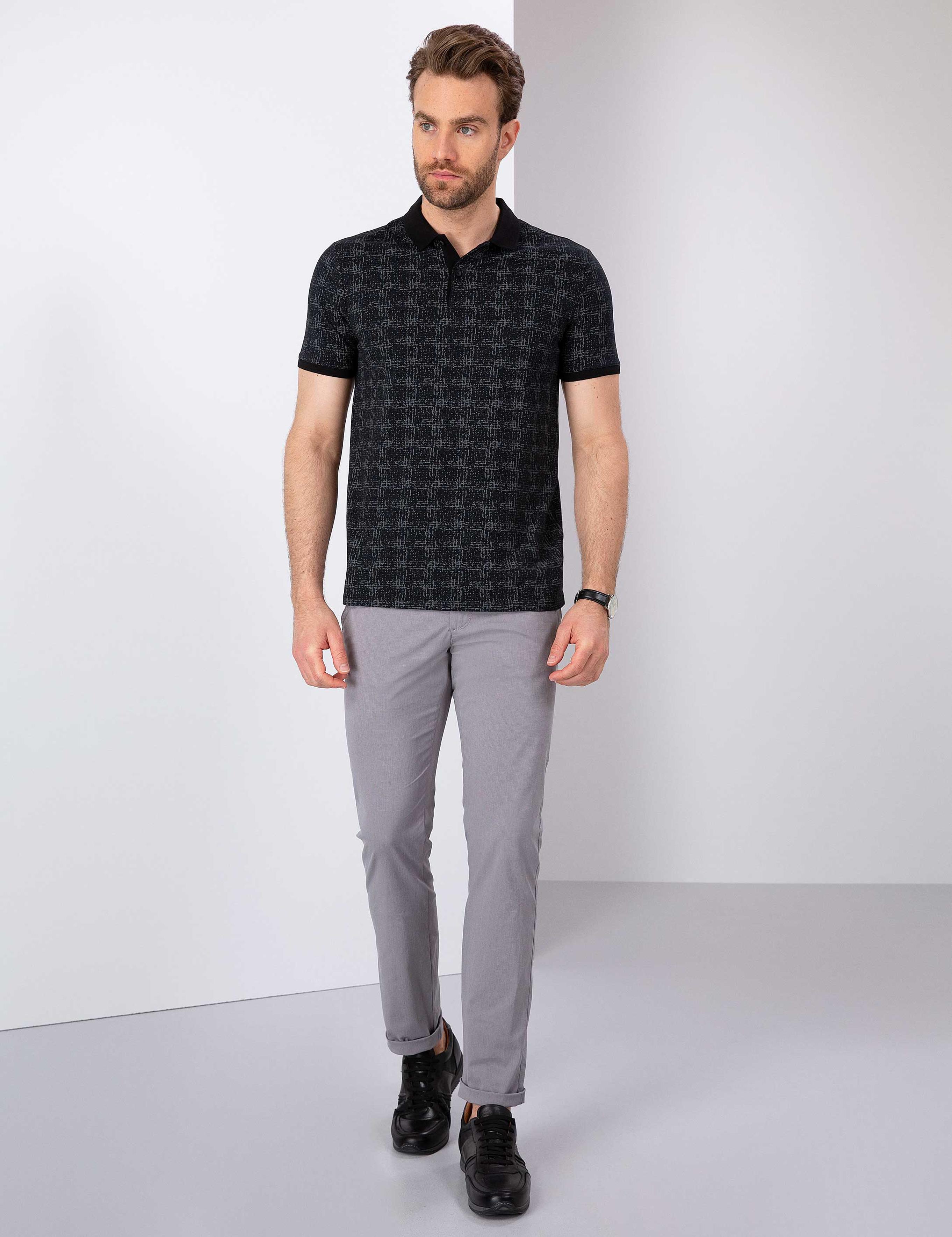 Siyah Slim Fit T-Shirt