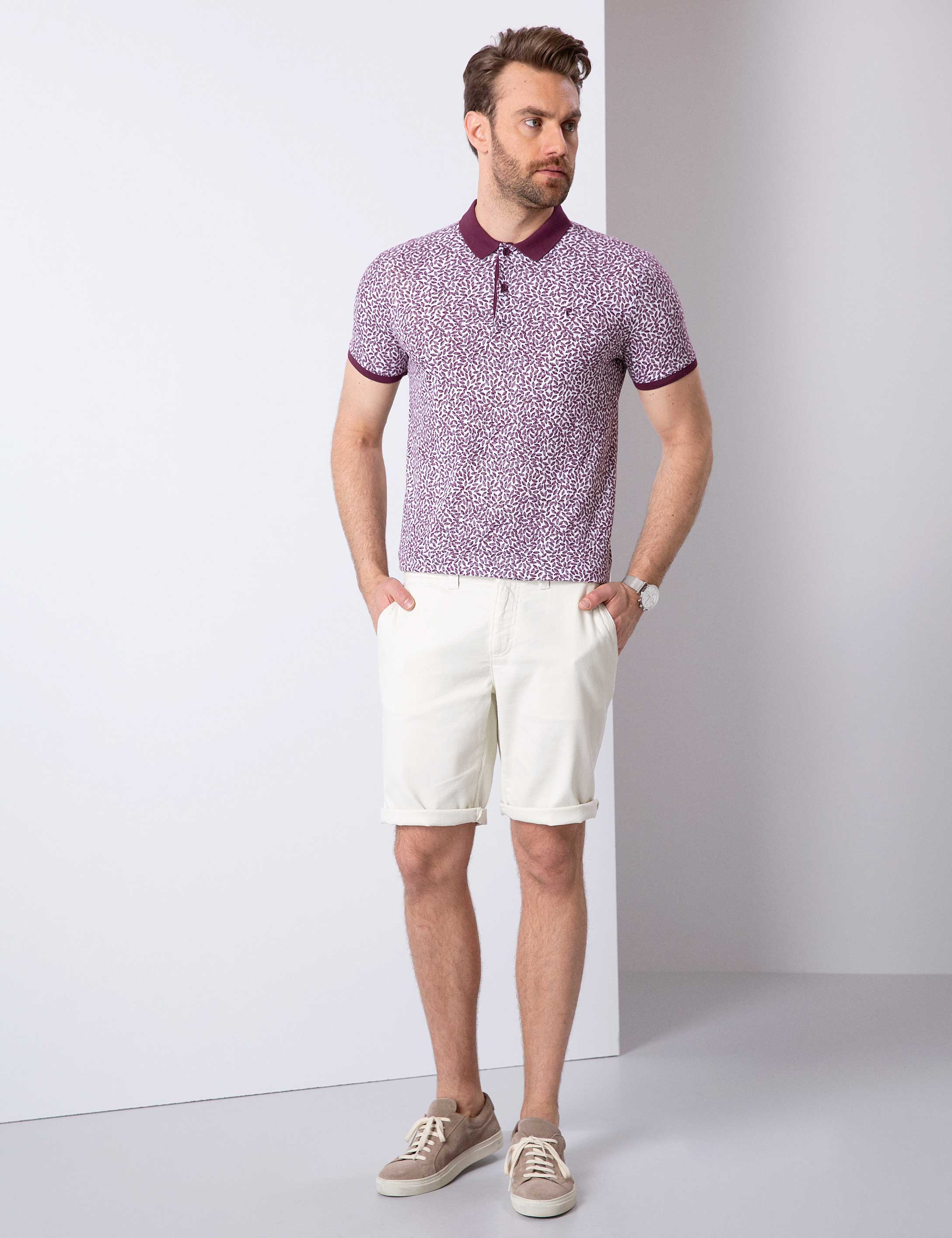 Bordo Slim Fit Tişört