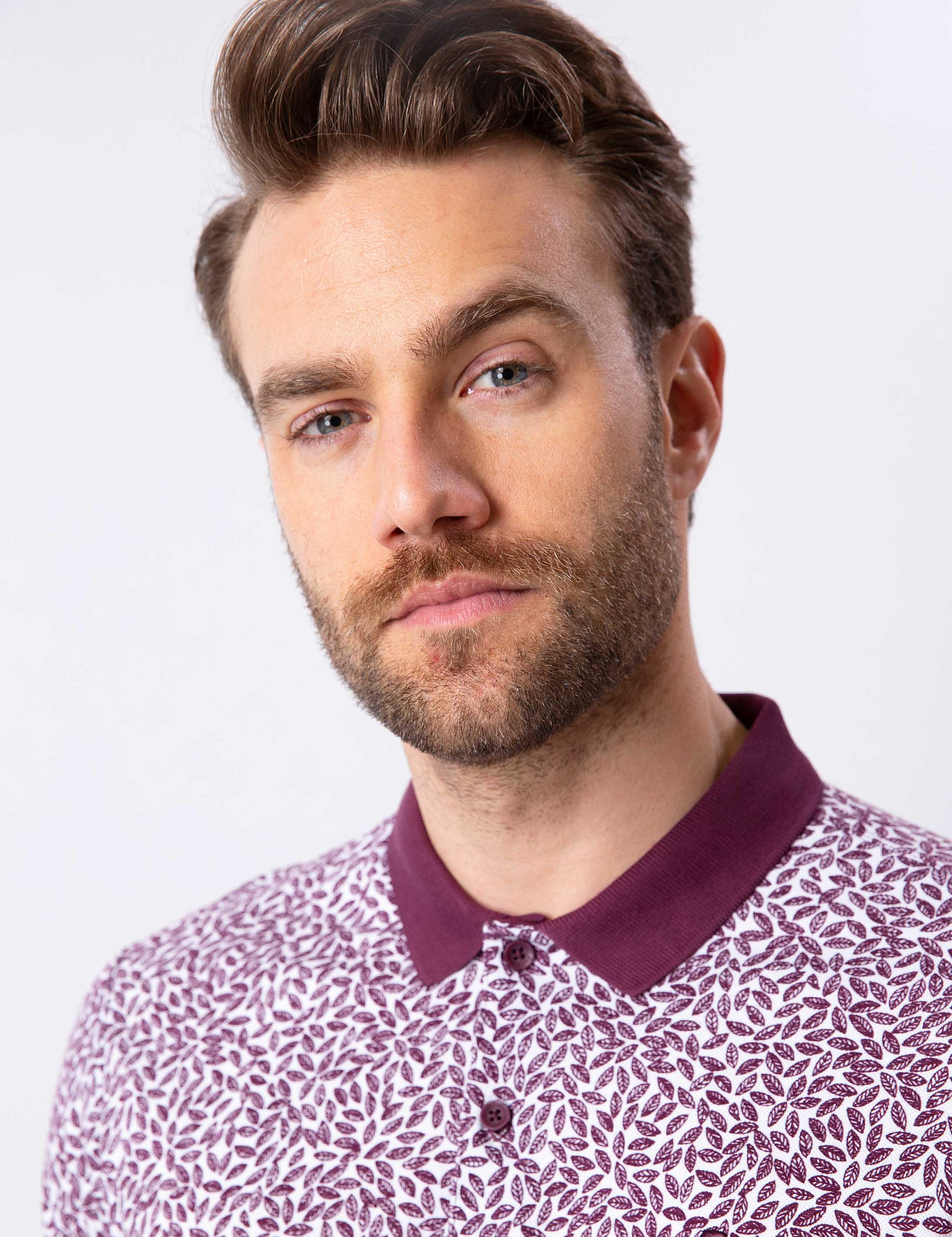 Bordo Slim Fit Polo Yaka T-Shirt