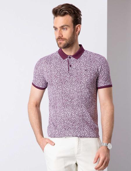 Bordo Slim Fit Polo Yaka T-Shirt - 50210712005