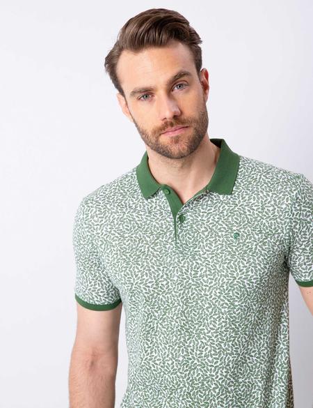 Yeşil Slim Fit Polo Yaka T-Shirt - 50210712023