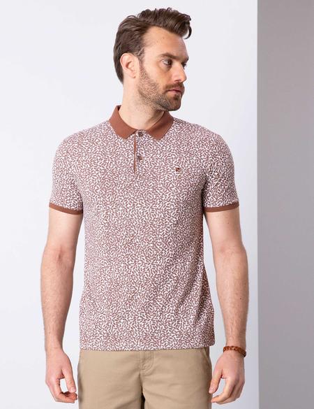 Açık Kahverengi Slim Fit Polo Yaka T-Shirt - 50210712035