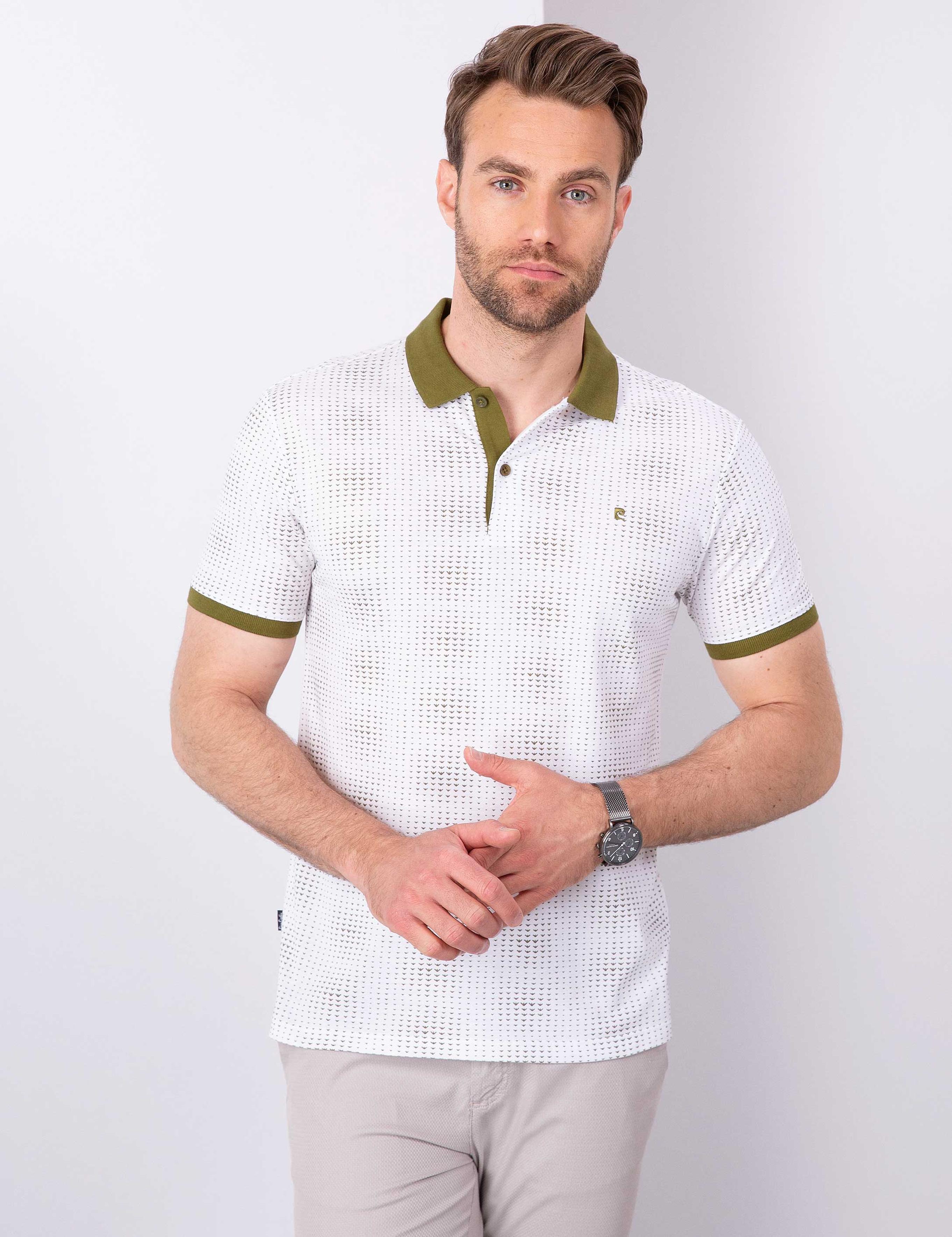 Haki Slim Fit Polo Yaka T-Shirt