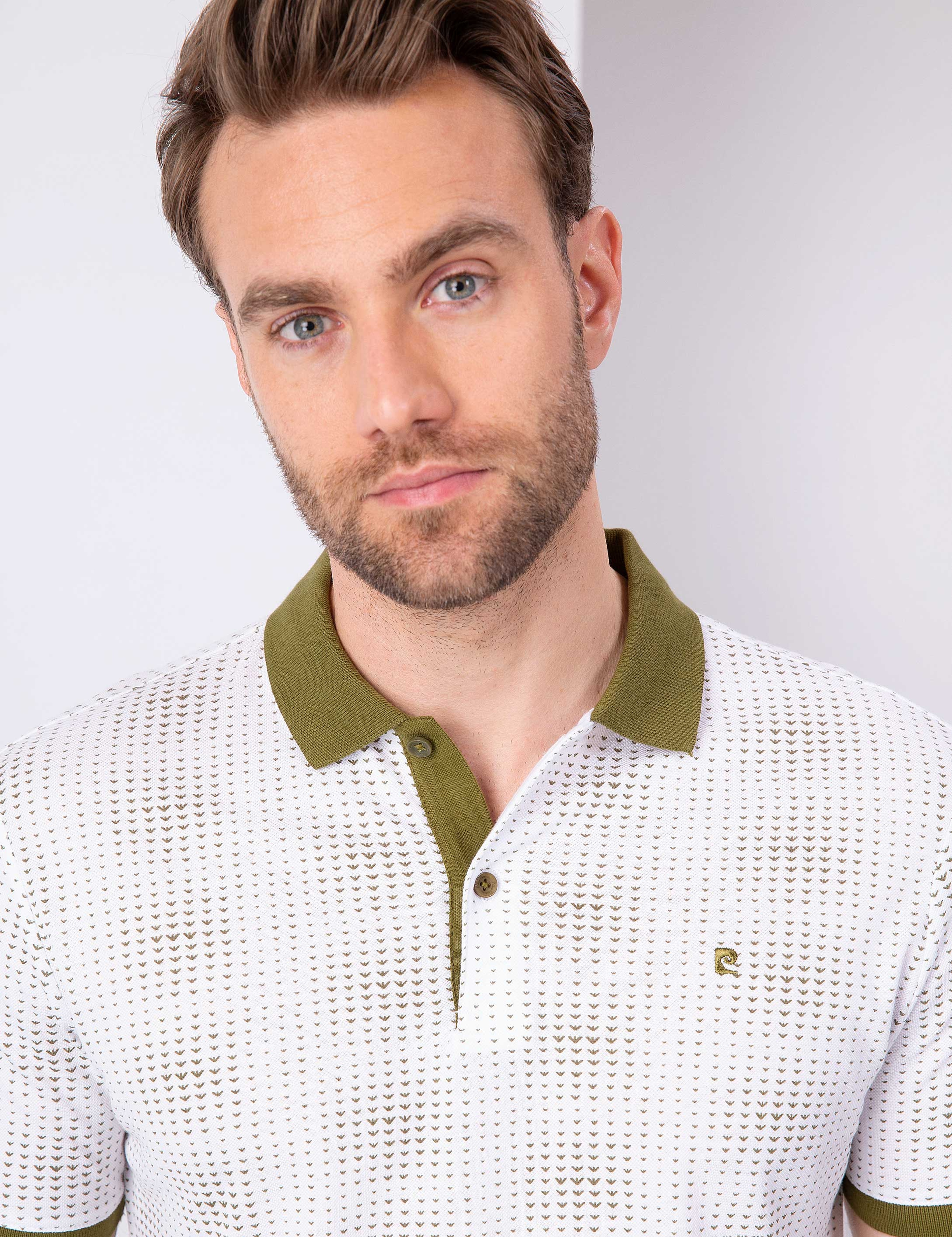 Haki Slim Fit Polo Yaka T-Shirt - Image 2
