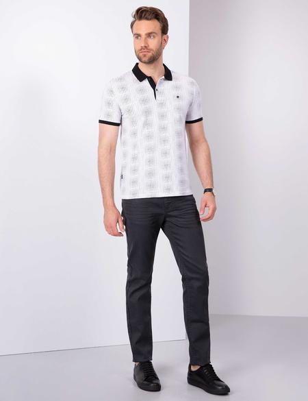Siyah Slim Fit Polo Yaka T-Shirt - 50210713022