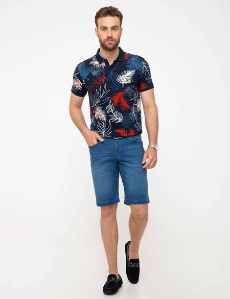 Lacivert Slim Fit Polo Yaka T-Shirt - 50210715002