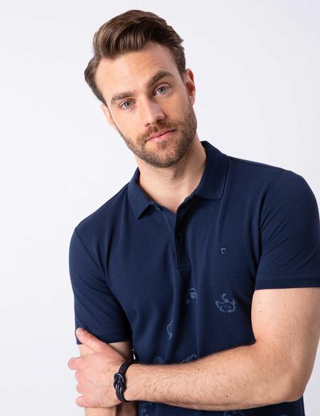 Lacivert Slim Fit Polo Yaka T-Shirt - 50210719002