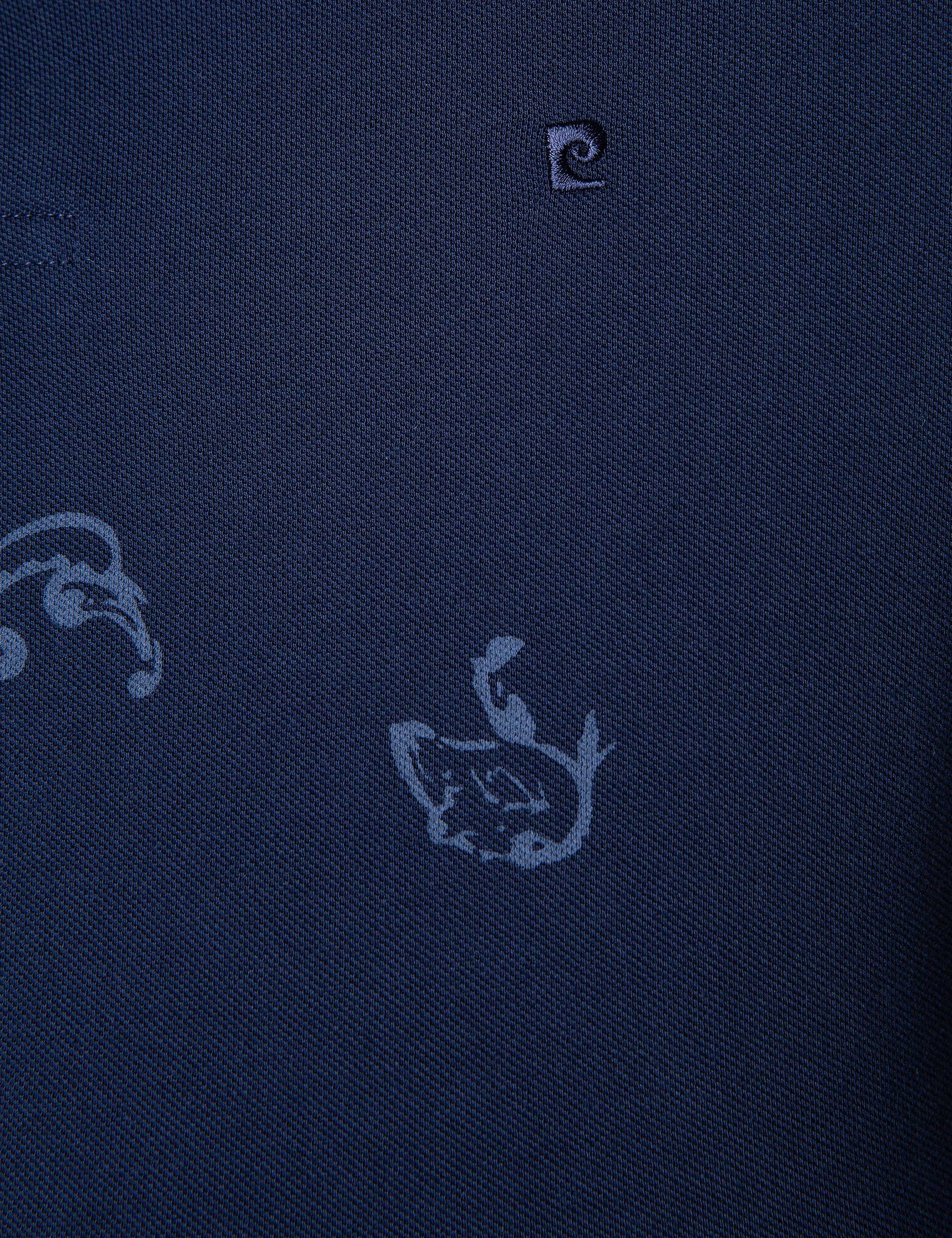 Lacivert Slim Fit Polo Yaka T-Shirt