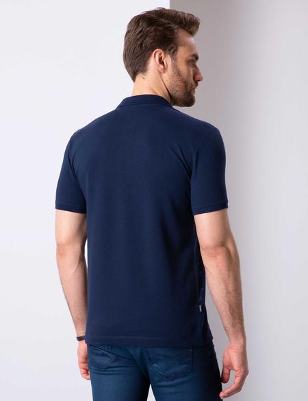 Lacivert Slim Fit Polo Yaka T-Shirt - 50210719002