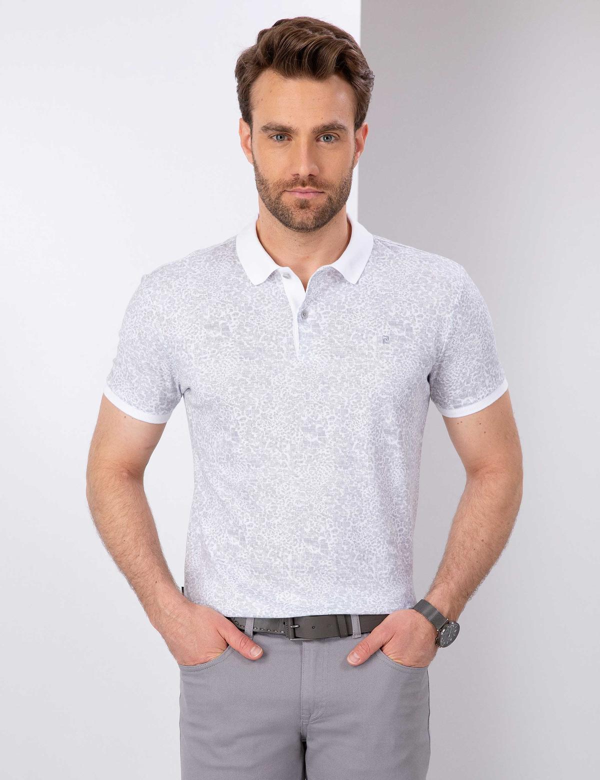 Gri Slim Fit Polo Yaka T-Shirt