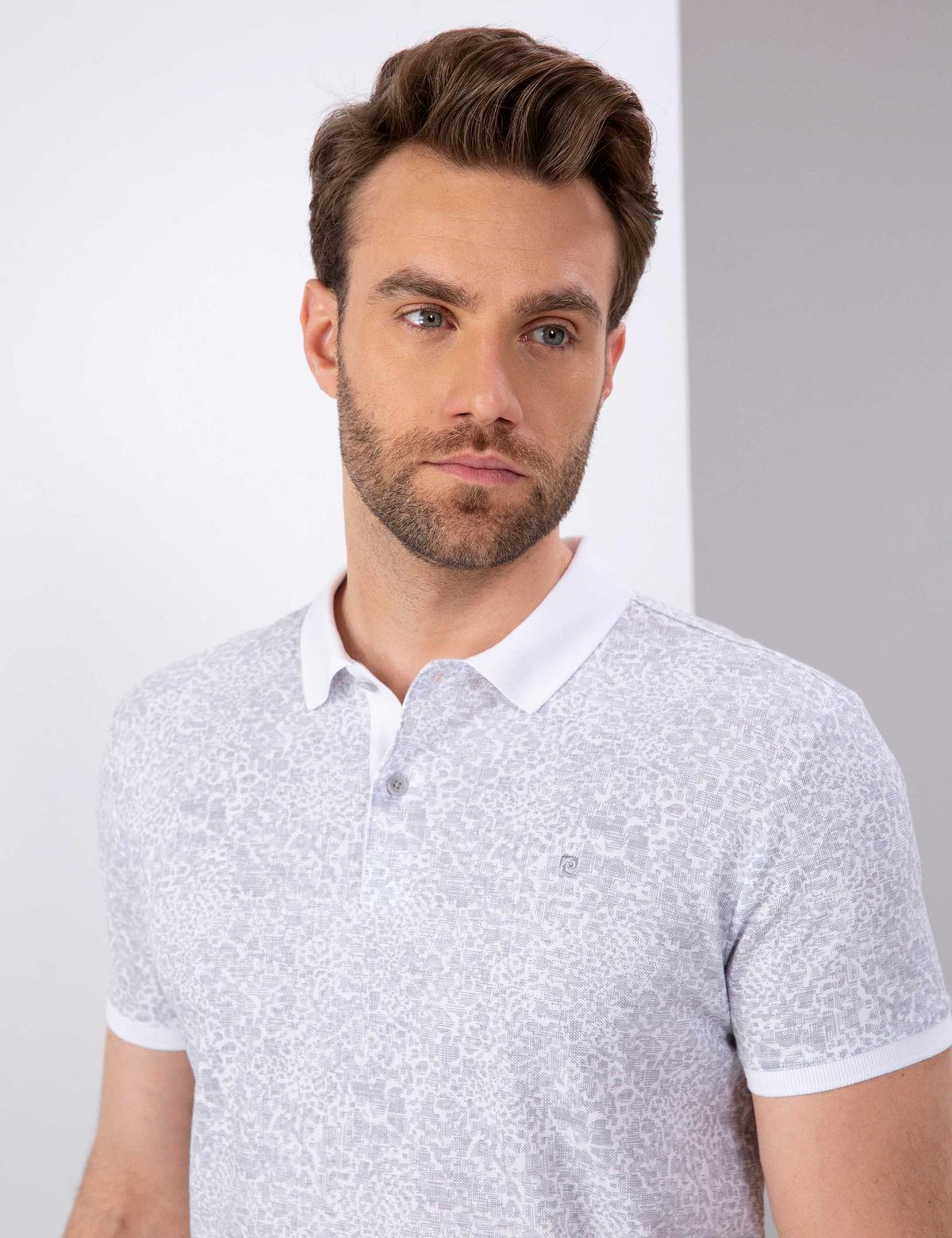 Gri Slim Fit Polo Yaka T-Shirt - 50210723004