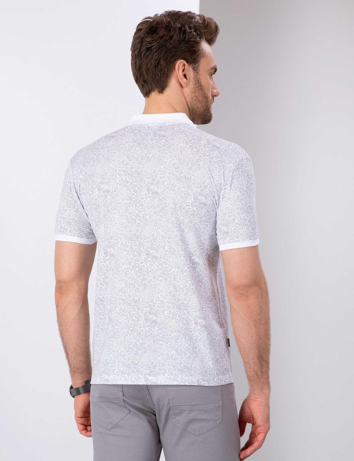 Gri Slim Fit Polo Yaka T-Shirt - 50210723004