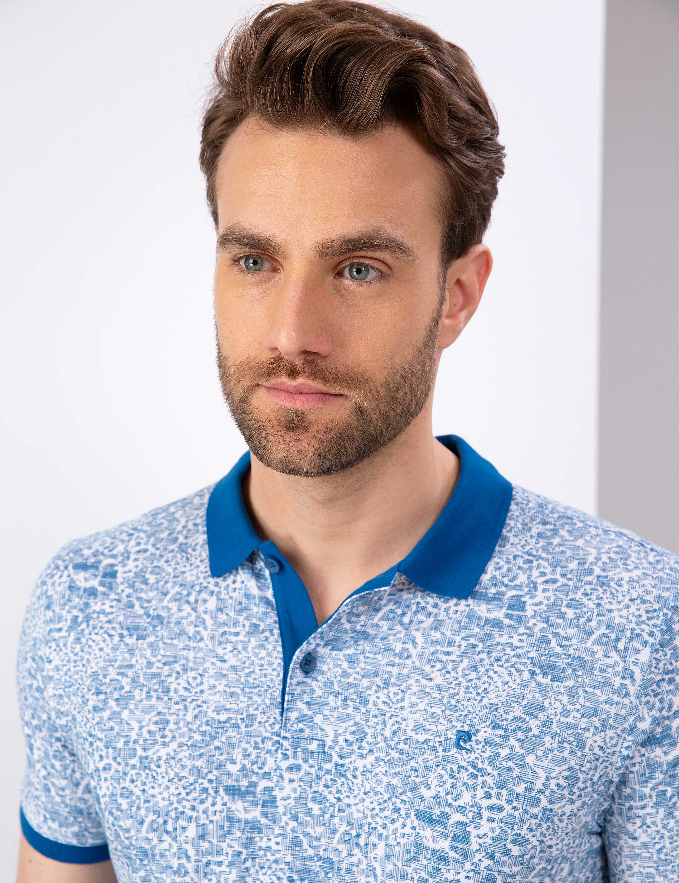 Mavi Slim Fit Polo Yaka Tişört - Image 2