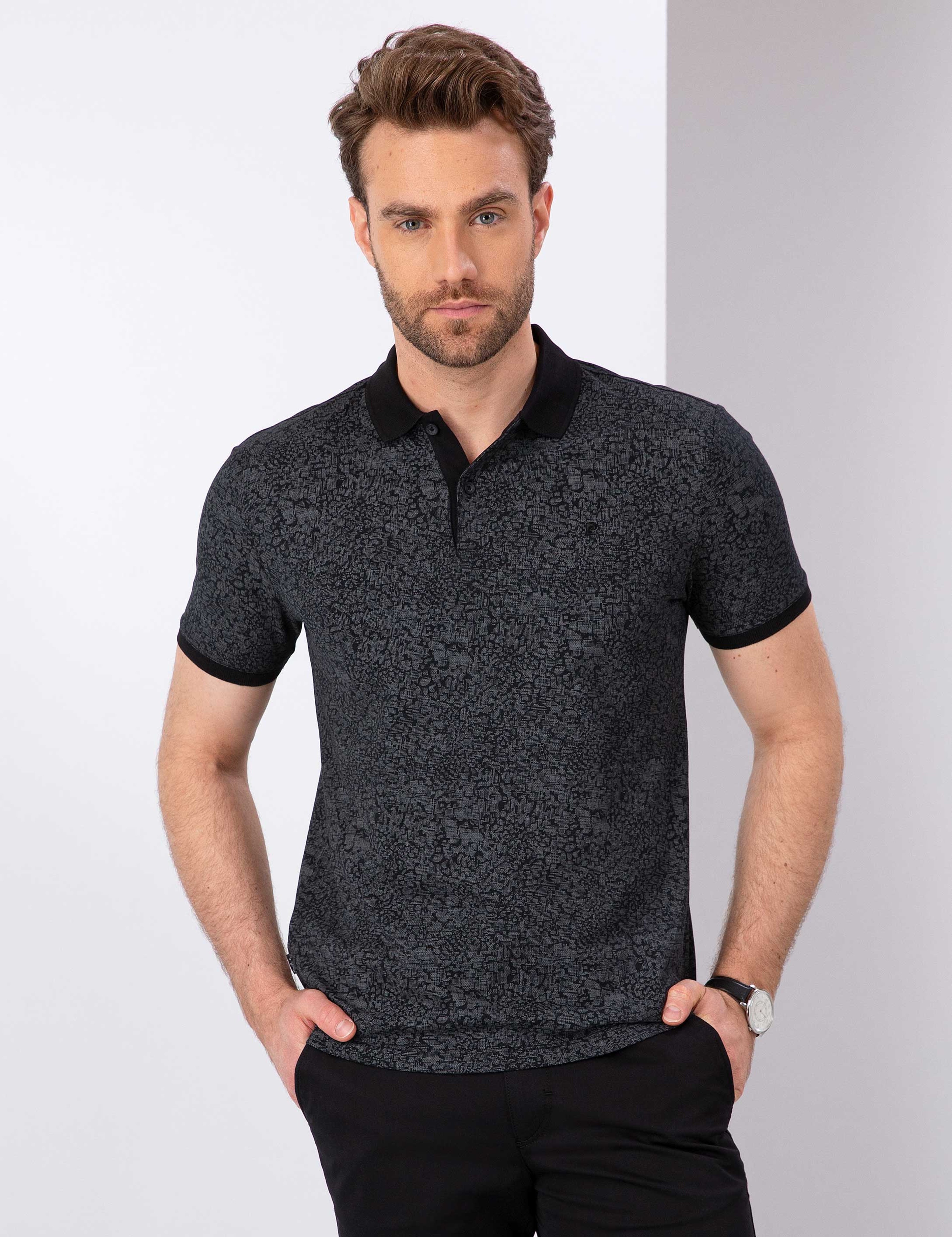 Siyah Slim Fit Tişört - Image 1