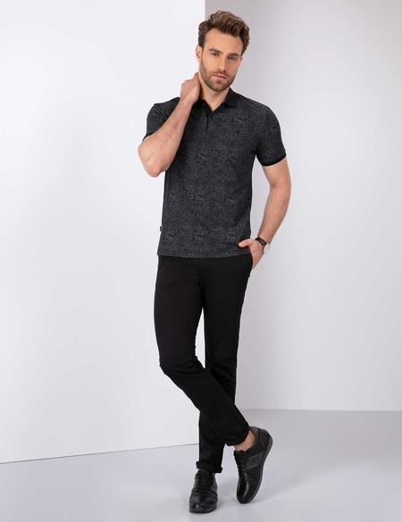 Siyah Slim Fit Tişört - 50210723028