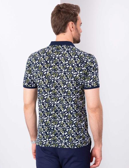 Lacivert Slim Fit Polo Yaka T-Shirt - 50210726012