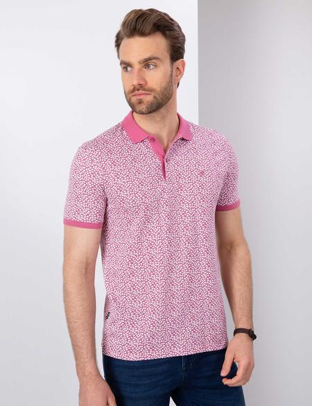 Pembe Slim Fit Polo Yaka T-Shirt - 50210727004
