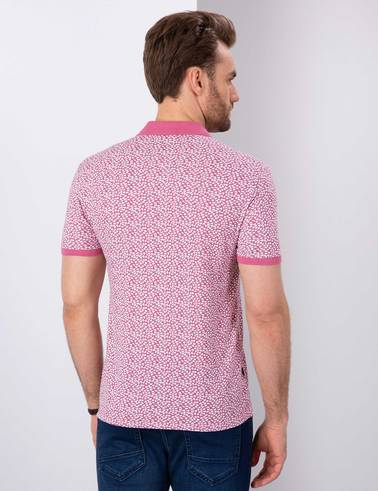Pembe Slim Fit Polo Yaka T-Shirt
